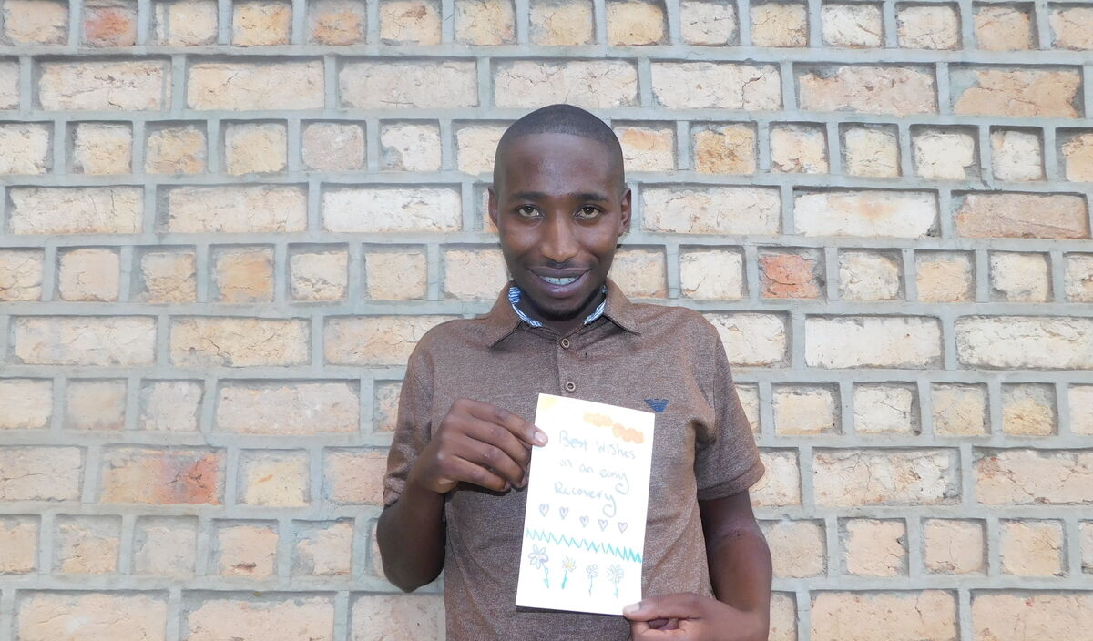 Photo of Emmanuel post-operation