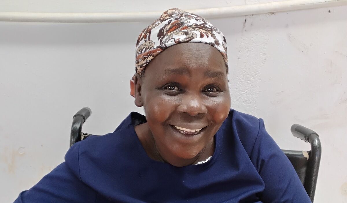 Photo of Christine post-operation
