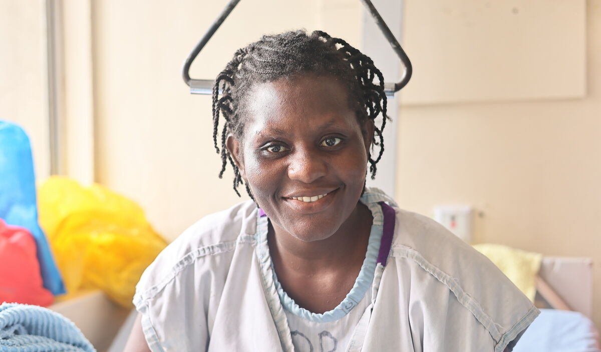 Photo of Christine post-operation