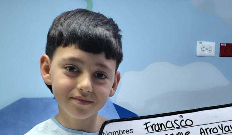 Photo of Francisco post-operation