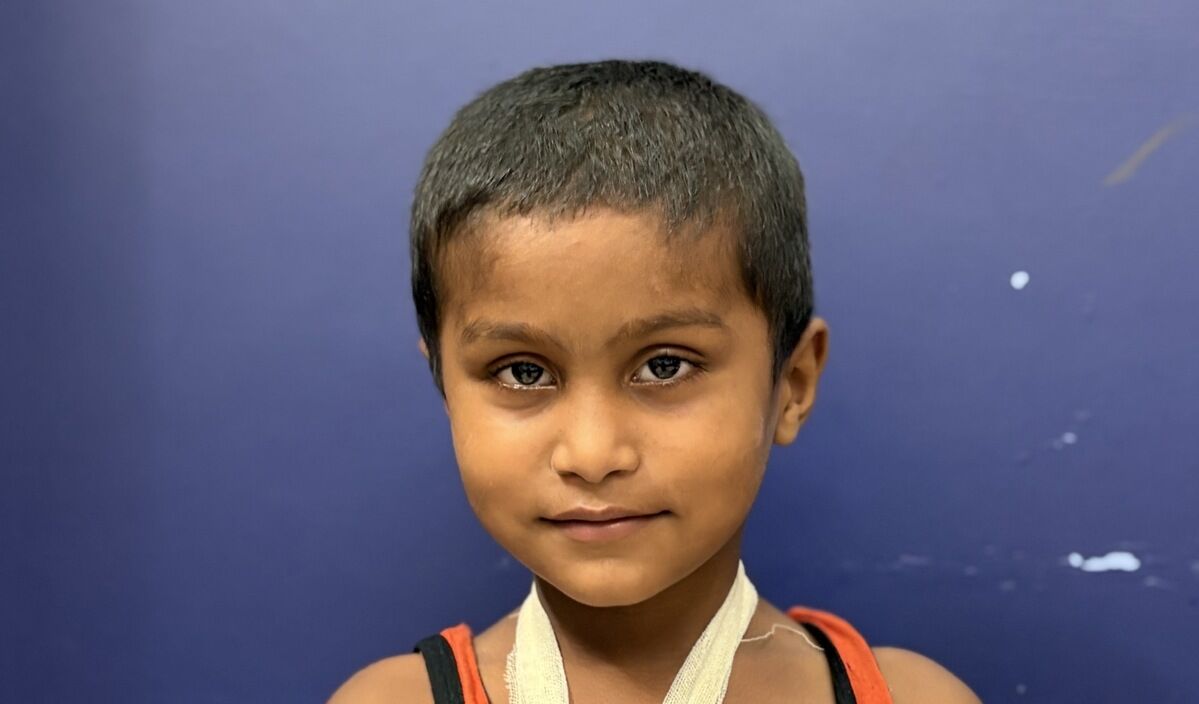 Photo of Risham post-operation