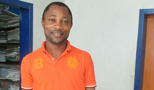 Photo of Emmanuel post-operation